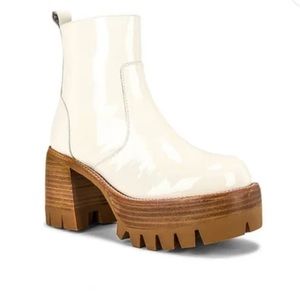 Jeffrey Campbell Quavo Platform Boot in Ice Crinkle Size 10 NWOT